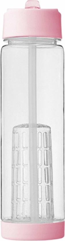 Happyshopper Waterfles Met Rietje En Fruit Filter | Roze 7 Happyshopper Waterfles Met Rietje En Fruit Filter | Roze - Afbeelding 5