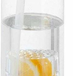 Merkloos Waterfles Met Naam - Drinkfles Met Rietje - Fruit Filter Infuser - 700 Ml - Zwart - Schoencadeautjes Sinterklaas -CeLaVi winkel 237x840