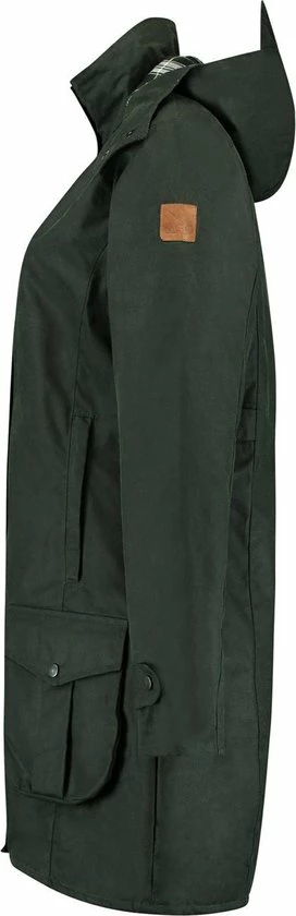 MGO Leisure Wear Kate Wax Parka Outdoorjas Dames - Maat L 6 MGO Leisure Wear Kate Wax Parka Outdoorjas Dames - Maat L - Afbeelding 4