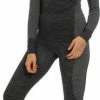 Merkloos Thermo Onderkleding Set Voor Dames Zwart Melange - Maat M - Shirt Lange Mouw En Broek - Wintersport Kleding - Thermokleding -CeLaVi winkel 294x840 5