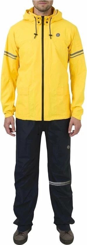 AGU Original Regenpak Essential - Geel/Zwart - XL - Dames & Heren - Waterdicht & Ademend 11 AGU Original Regenpak Essential - Geel/Zwart - XL - Dames & Heren - Waterdicht & Ademend - Afbeelding 9