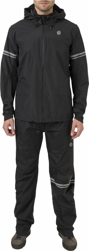 AGU Original Regenpak Essential - Zwart - L - Dames & Heren - Waterdicht & Ademend 5 AGU Original Regenpak Essential - Zwart - L - Dames & Heren - Waterdicht & Ademend - Afbeelding 3