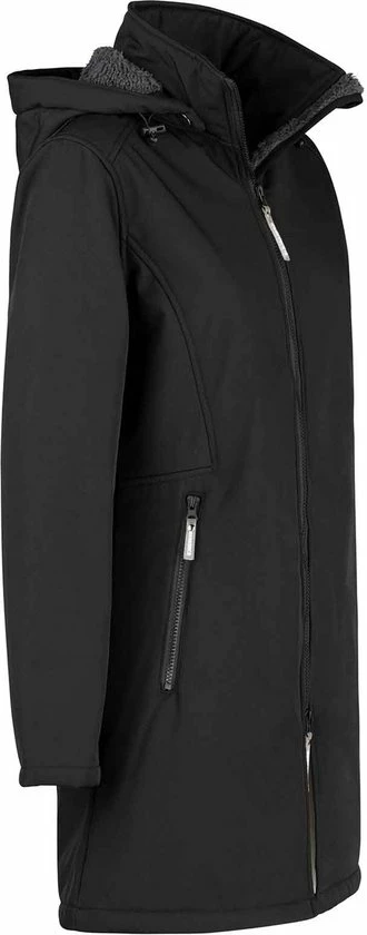 BJØRNSON Signe Softshell Winterjas Parka Dames - Teddy - Maat 48 - Zwart 14 BJØRNSON Signe Softshell Winterjas Parka Dames - Teddy - Maat 48 - Zwart - Afbeelding 12