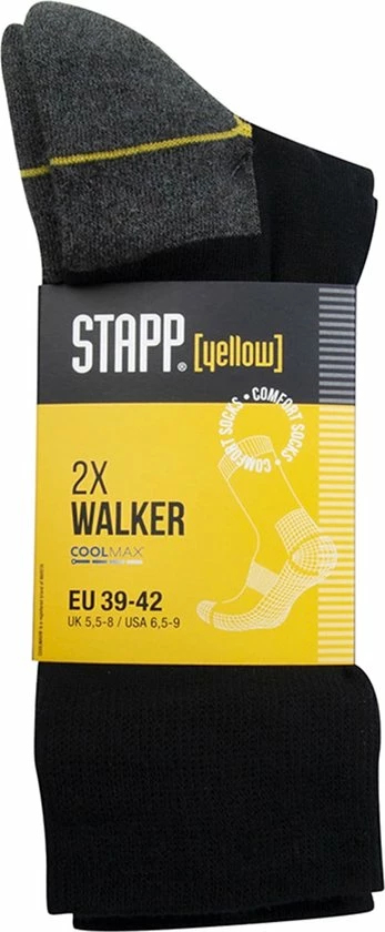 Stapp 6-Pack Koele Wandelsokken Walker 4425.699 - Zwart - Unisex - Maat 47-50 6 Stapp 6-Pack Koele Wandelsokken Walker 4425.699 - Zwart - Unisex - Maat 47-50 - Afbeelding 4