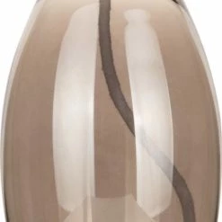 Bohemian Lights Olielamp Glas - Voor Binnen - Vaas Vorm - Smoke Rook Glas - 7,5 X 12,2 Cm - Inclusief Gratis Trechter