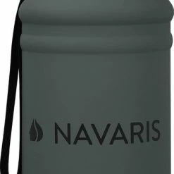 Navaris Fitness Drinkfles 1,3 Liter - Lichte Waterfles Van Roestvrij Staal Grijs - Grote Grijze Waterfles RVS Voor Sport, Fitness, Yoga En Kamperen -CeLaVi winkel 405x840 2