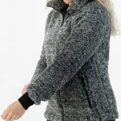 Kjelvik Dames Vest - Teddy Dames Vest - Philou - Zwart Gemeleerd - Maat 48 -CeLaVi winkel 449x840