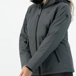 Kjelvik Dames Softshell Jas - Winter Softshell Jas Dames - Cato - Antraciet - Maat 44 -CeLaVi winkel 453x840 2