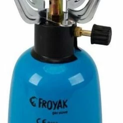 Froyak Campingkooktoestel-1-Pits Camping Gasbrander Met Afdekkap