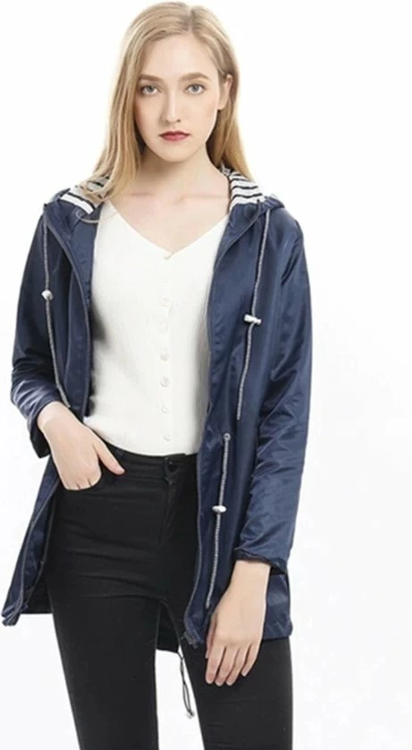 Merkloos Waterdichte Jas - Dames - Speciale Regenjas - Lichtgewicht Jas - Geel - Maat XS 5 Merkloos Waterdichte Jas - Dames - Speciale Regenjas - Lichtgewicht Jas - Geel - Maat XS - Afbeelding 3