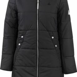 BJØRNSON FIA Winterparka Dames - Winddicht - Waterafstotend - Gewatteerd Gevoerd - Capuchon - Warm - Outdoor Damesjas - Winterjas - Maat 40 - Zwart