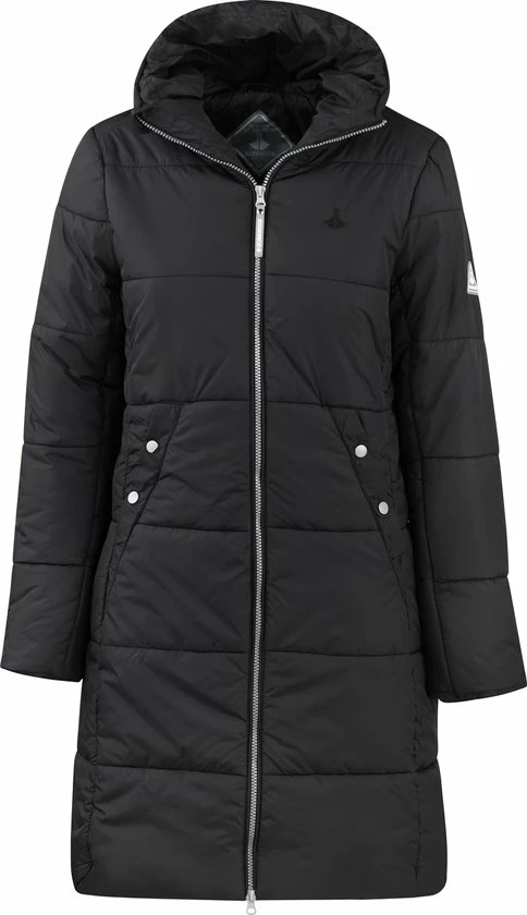 BJØRNSON FIA Winterparka Dames - Winddicht - Waterafstotend - Gewatteerd Gevoerd - Capuchon - Warm - Outdoor Damesjas - Winterjas - Maat 40 - Zwart 3 BJØRNSON FIA Winterparka Dames - Winddicht - Waterafstotend - Gewatteerd Gevoerd - Capuchon - Warm - Outdoor Damesjas - Winterjas - Maat 40 - Zwart