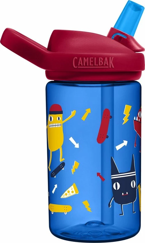 CamelBak Eddy+ Kids - Drinkfles - 400 Ml - Blauw (Skate Monsters) 9 CamelBak Eddy+ Kids - Drinkfles - 400 Ml - Blauw (Skate Monsters) - Afbeelding 7