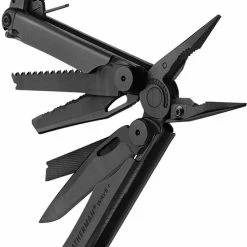 Leatherman Multitool Wave Plus Black 18-delig Met Molle Nylon Schede - Zwart -CeLaVi winkel 503x840
