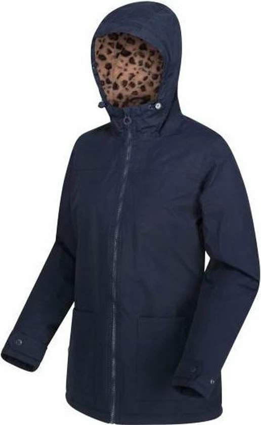 Bergonia II Waterdichte, Geïsoleerde Regenjas Met Capuchon Van Regatta Voor Dames, Outdoorjas, Marineblauw Blauw 8 Bergonia II Waterdichte, Geïsoleerde Regenjas Met Capuchon Van Regatta Voor Dames, Outdoorjas, Marineblauw Blauw - Afbeelding 6