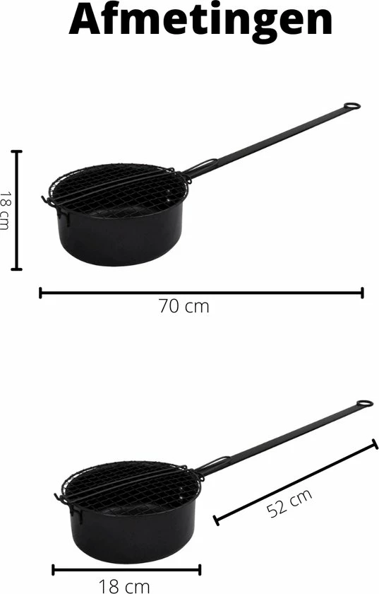 Merkloos Popcornpan Kampvuur 8 Merkloos Popcornpan Kampvuur - Afbeelding 6