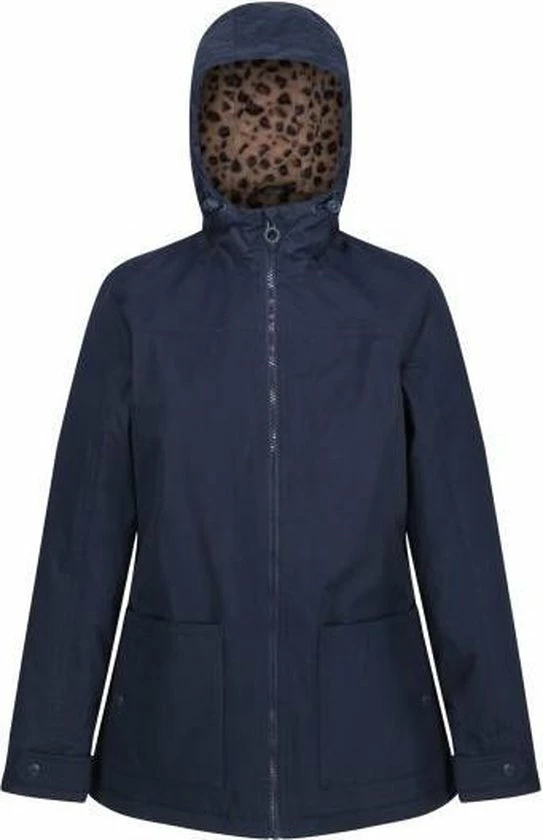 Bergonia II Waterdichte, Geïsoleerde Regenjas Met Capuchon Van Regatta Voor Dames, Outdoorjas, Marineblauw Blauw 9 Bergonia II Waterdichte, Geïsoleerde Regenjas Met Capuchon Van Regatta Voor Dames, Outdoorjas, Marineblauw Blauw - Afbeelding 7