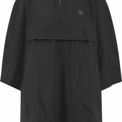 AGU Grant Regenponcho Essential Unisex - Zwart - One Size - Dames & Heren - Waterdicht & Ademend