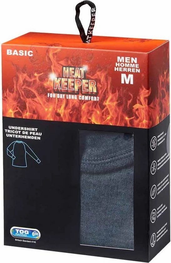Heat Keeper Thermoshirt Voor Heren | Grijs | Maat M 6 Heat Keeper Thermoshirt Voor Heren | Grijs | Maat M - Afbeelding 4