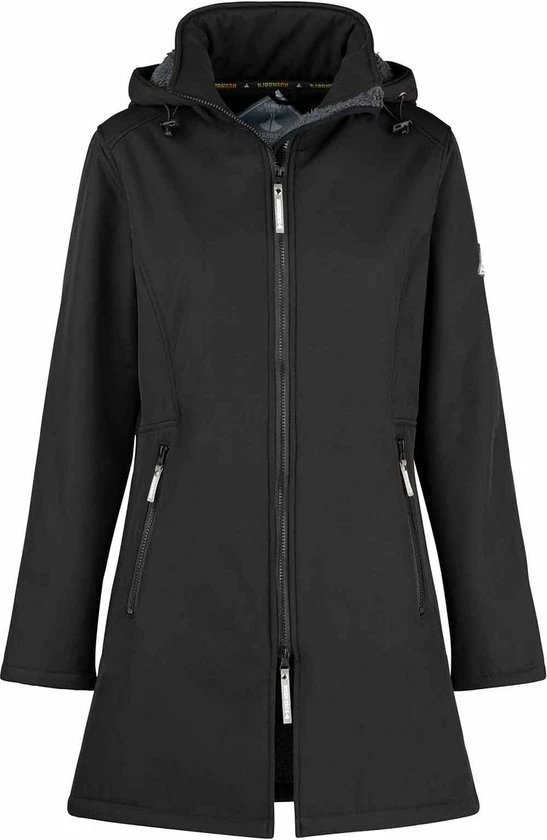 BJØRNSON Signe Softshell Winterjas Parka Dames - Teddy - Maat 48 - Zwart 3 BJØRNSON Signe Softshell Winterjas Parka Dames - Teddy - Maat 48 - Zwart