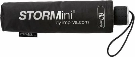 Impliva STORMini Stormparaplu - 80km/h - Ø 100 Cm - Zwart 7 Impliva STORMini Stormparaplu - 80km/h - Ø 100 Cm - Zwart - Afbeelding 5
