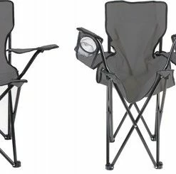 Campingstoel - Inklapbaar Visstoel - Vouwstoel - Comfortabel - Opvouwbaar Stoel - Max. 120 KG - Grijs - Rheme -CeLaVi winkel 550x245 2