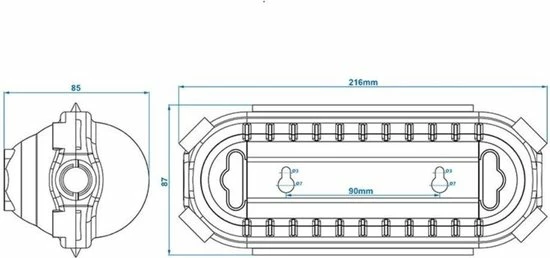 ProPlus Pro Plus Veiligheidsbox Voor Schuko Stekkerverbindingen - Zwart 6 ProPlus Pro Plus Veiligheidsbox Voor Schuko Stekkerverbindingen - Zwart - Afbeelding 4