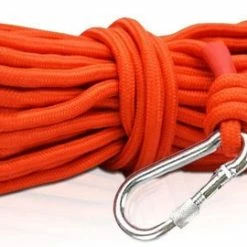 Magfishion Vismagneet Touw - 20 Meter Lang - Karabijnhaak - 500 KG Trekkracht – Dik Touw Met Musketonhaak - Oranje -CeLaVi winkel 550x270 1