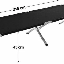 Sens Design Veldbed - Kampeerbed - Stretcher - Extra Groot - Zwart -CeLaVi winkel 550x297 1