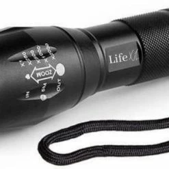 LifeXL Militaire LED Zaklamp - 1000 Lumen - Zaklamp - Waterproof - 1 Stuk - Militair Zaklamp
