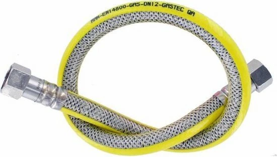 Raminex Superflex Premium RVS Gasslang - 75cm - Gastec QA Keurmerk - Hittebestendig - Onbeperkte Levensduur - Flexibel 5 Raminex Superflex Premium RVS Gasslang - 75cm - Gastec QA Keurmerk - Hittebestendig - Onbeperkte Levensduur - Flexibel - Afbeelding 3