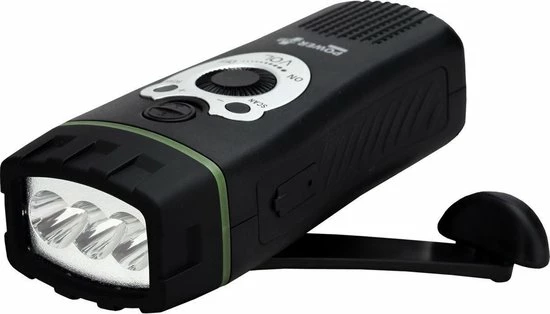 POWERplus Wolf Dynamo 3 LED Zaklamp FM Scan Radio | Opwindbare Radio En Zaklamp | Met Ingebouwde Oplaadbare Batterij | Dynamo En USB Oplaadbaar 3 POWERplus Wolf Dynamo 3 LED Zaklamp FM Scan Radio | Opwindbare Radio En Zaklamp | Met Ingebouwde Oplaadbare Batterij | Dynamo En USB Oplaadbaar