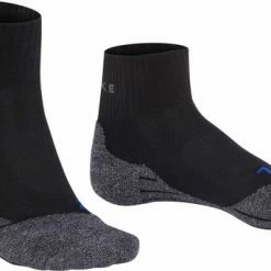FALKE TK2 Explore Cool Short Wandelsokken Kort Zacht Thermisch Anti-blaar Antizweet Zonder Motief Met Elastische Boord Verkoelend Ademend Sneldrogend Zwart Dames Sportsokken - Maat 37-38 -CeLaVi winkel 550x344 2