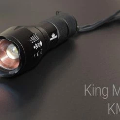 King Mungo Militaire LED Oplaadbare Zaklamp - 1000 Lumen - Zwart -CeLaVi winkel 550x351 6