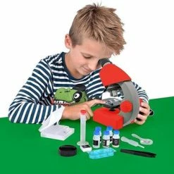 Bresser Junior Microscoop – 40x640x – Rood – Incl. Accessoirespakket – Voor Transparante Preparaten -CeLaVi winkel 550x353 2