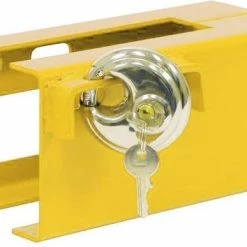 Streetwize Disselslot Universeel Voor Aanhangers En Caravans - Geel - Met 2 Sleutels