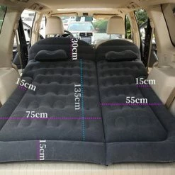 J&J Comfort Goods Auto Luchtbed - Multifunctioneel - Achterbank - 2 Persoons - Opblaasbaar Bed - Luchtmatras - Reizen - Vakantie - Kamperen - Inclusief Elektrische Pomp - Zwart -CeLaVi winkel 550x362