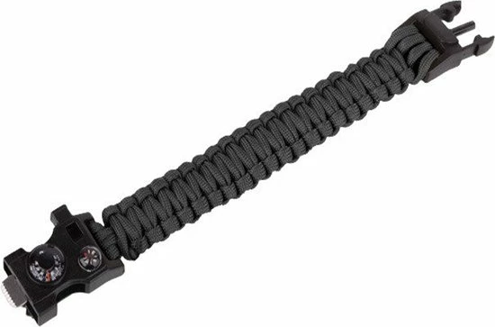 Superdealer 14 In 1 Paracord Survival Armband I 14 Functies I Multitool I Extra Sterk I Zwart 4 Superdealer 14 In 1 Paracord Survival Armband I 14 Functies I Multitool I Extra Sterk I Zwart - Afbeelding 2
