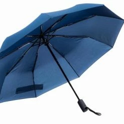 Merkloos Fredricks - Sterke Compacte Opvouwbare Tasformaat Paraplu - Stormbestendig >100 Km/u - Opent En Sluit Automatisch - Ø 97cm - Waterafstotende Teflon Coating - Sneldrogend - Donkerblauw -CeLaVi winkel 550x366 100