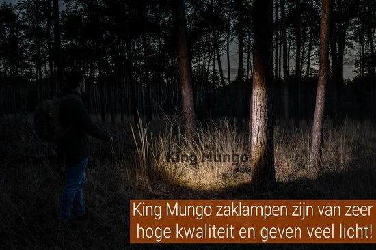 King Mungo Zeer Krachtige Militaire LED Zaklamp - Oplaadbaar - Inclusief 18650 Batterij 10 King Mungo Zeer Krachtige Militaire LED Zaklamp - Oplaadbaar - Inclusief 18650 Batterij - Afbeelding 8