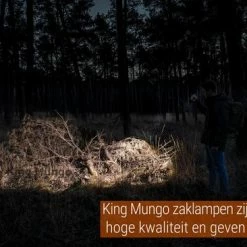 King Mungo Militaire LED Oplaadbare Zaklamp - 1000 Lumen - Zwart -CeLaVi winkel 550x366 108