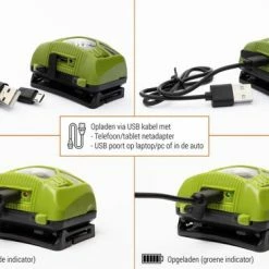 King Mungo KMHL011 LED Hoofdlamp - Oplaadbaar - Waterdicht -CeLaVi winkel 550x366 26