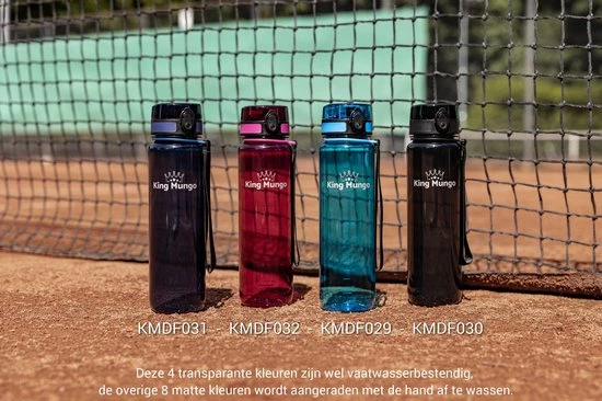 1 Liter Drinkfles - Vaatwasserbestendig - Sport Bidon Drinkbus King Mungo 1000ml Paars/rood 9 1 Liter Drinkfles - Vaatwasserbestendig - Sport Bidon Drinkbus King Mungo 1000ml Paars/rood - Afbeelding 7