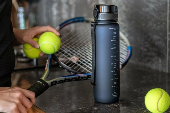 King Mungo Drinkfles - Sport Bidon Drinkbus - 1 Liter - Paars/Rood 4 King Mungo Drinkfles - Sport Bidon Drinkbus - 1 Liter - Paars/Rood - Afbeelding 2