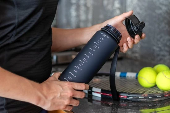 King Mungo Drinkfles - Sport Bidon Drinkbus - 1 Liter - Paars/Rood 5 King Mungo Drinkfles - Sport Bidon Drinkbus - 1 Liter - Paars/Rood - Afbeelding 3