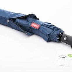Merkloos Fredricks - Sterke Compacte Opvouwbare Tasformaat Paraplu - Stormbestendig >100 Km/u - Opent En Sluit Automatisch - Ø 97cm - Waterafstotende Teflon Coating - Sneldrogend - Donkerblauw -CeLaVi winkel 550x366 98