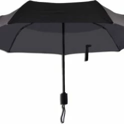 Discountershop Automatische Stormparaplu - Paraplu – Automatisch, Opvouwbaar & Windproof Tot 70 - 80 Km P/u - Ø 95 Cm - 7 Panelen - Dubbele Laag - Zwart -CeLaVi winkel 550x375