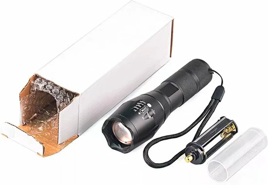 Merkloos Professionele 1000 Lumen LED Zaklamp Met Zoomfunctie 9 Merkloos Professionele 1000 Lumen LED Zaklamp Met Zoomfunctie - Afbeelding 7