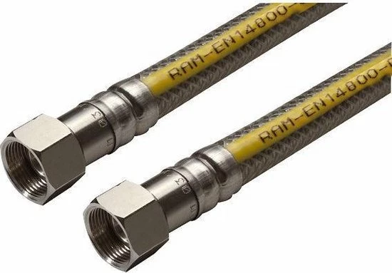 Raminex Superflex Premium RVS Gasslang - 75cm - Gastec QA Keurmerk - Hittebestendig - Onbeperkte Levensduur - Flexibel 6 Raminex Superflex Premium RVS Gasslang - 75cm - Gastec QA Keurmerk - Hittebestendig - Onbeperkte Levensduur - Flexibel - Afbeelding 4