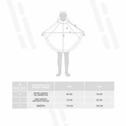 Ralka Regenponcho Senior - Sizzle - Blauw - L/XL -CeLaVi winkel 550x389 2